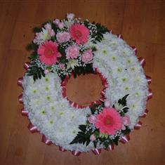 White Massed Wreath